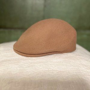 Wool camel ascot hat O/S